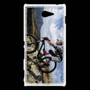 Coque Sony Xperia M2 VTT extrême en montagne