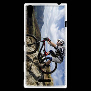 Coque Sony Xperia T3 VTT extrême en montagne