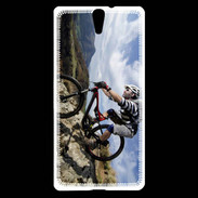 Coque Sony Xperia C5 VTT extrême en montagne