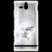 Coque Sony Xperia U Cheval blanc 1
