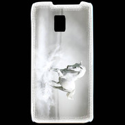 Coque LG P990 Cheval blanc 1