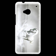 Coque HTC One Cheval blanc 1