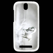 Coque HTC One SV Cheval blanc 1