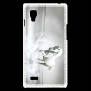 Coque LG Optimus L9 Cheval blanc 1
