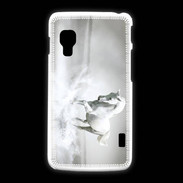 Coque LG L5 2 Cheval blanc 1