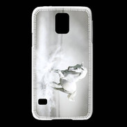 Coque Samsung Galaxy S5 Cheval blanc 1