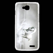 Coque LG L90 Cheval blanc 1