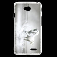 Coque LG L70 Cheval blanc 1