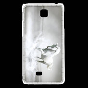 Coque LG F5 Cheval blanc 1