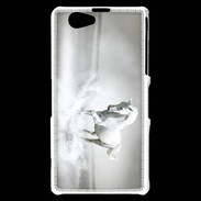 Coque Sony Xperia Z1 Compact Cheval blanc 1