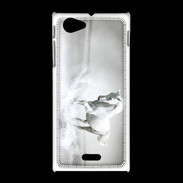 Coque Sony Xpéria J Cheval blanc 1