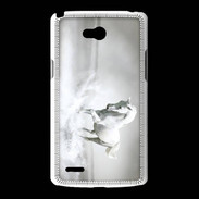Coque LG L80 Cheval blanc 1