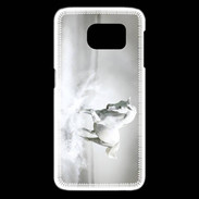 Coque Samsung Galaxy S6 edge Cheval blanc 1