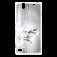 Coque Sony Xperia C4 Cheval blanc 1