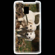 Coque LG P990 Duo de chiot golden retriever