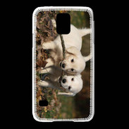 Coque Samsung Galaxy S5 Duo de chiot golden retriever