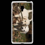 Coque LG F6 Duo de chiot golden retriever