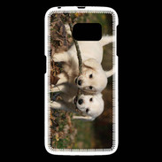 Coque Samsung Galaxy S6 Duo de chiot golden retriever