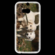 Coque HTC One M8s Duo de chiot golden retriever