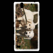Coque Sony Xperia C4 Duo de chiot golden retriever