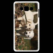 Coque Samsung A7 Duo de chiot golden retriever