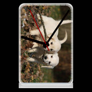 Pendule de bureau Duo de chiot golden retriever