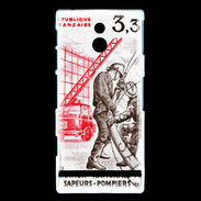 Coque Sony Xperia P Timbre Sapeurs pompiers