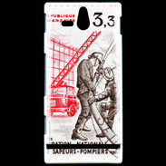 Coque Sony Xperia U Timbre Sapeurs pompiers