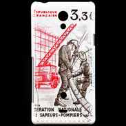 Coque Sony Xperia T Timbre Sapeurs pompiers