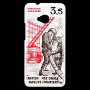 Coque HTC One Timbre Sapeurs pompiers