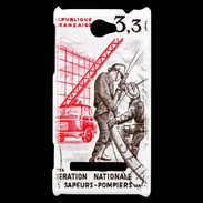 Coque HTC Windows Phone 8S Timbre Sapeurs pompiers