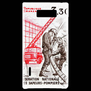 Coque LG Optimus L7 Timbre Sapeurs pompiers