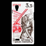 Coque LG Optimus L9 Timbre Sapeurs pompiers