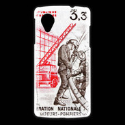 Coque LG Nexus 5 Timbre Sapeurs pompiers