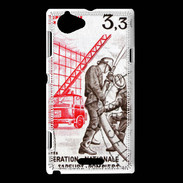 Coque Sony Xperia L Timbre Sapeurs pompiers