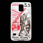 Coque Samsung Galaxy S5 Timbre Sapeurs pompiers