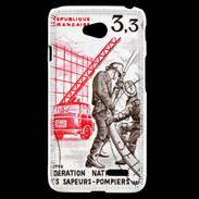Coque LG L70 Timbre Sapeurs pompiers