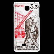 Coque LG F5 Timbre Sapeurs pompiers