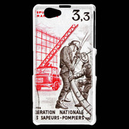 Coque Sony Xperia Z1 Compact Timbre Sapeurs pompiers