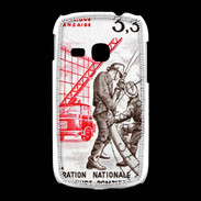 Coque Samsung Galaxy Young Timbre Sapeurs pompiers