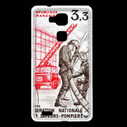 Coque Huawei Ascend Mate 7 Timbre Sapeurs pompiers