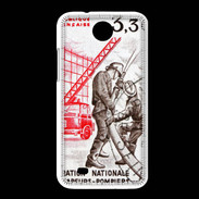 Coque HTC Desire 300 Timbre Sapeurs pompiers