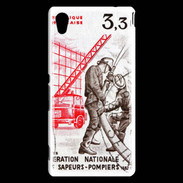 Coque Sony Xperia M4 Aqua Timbre Sapeurs pompiers
