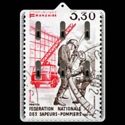 Porte clés Timbre Sapeurs pompiers