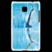 Coque LG Optimus L3 II Nageur en piscine