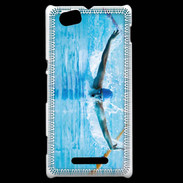 Coque Sony Xperia M Nageur en piscine