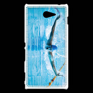 Coque Sony Xperia M2 Nageur en piscine