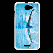 Coque HTC Desire 516 Nageur en piscine
