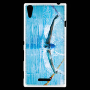 Coque Sony Xperia T3 Nageur en piscine