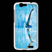 Coque Huawei Ascend G7 Nageur en piscine